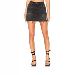 GRLFRND REVOLVE EVA BLACK DENIM SKIRT